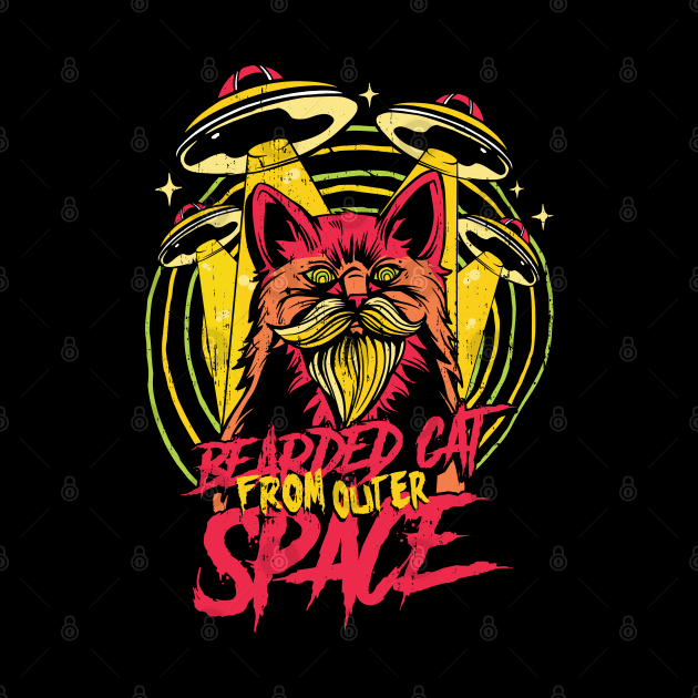 Bearded cat from outer space by Hmus