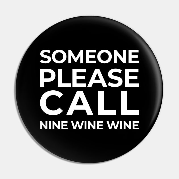 Nine Wine Wine Pin by 13Lines Art