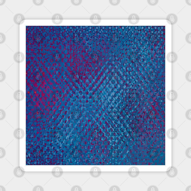 Iridescent Reds Blues Magnet by PSCSCo