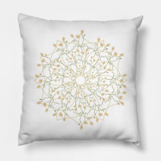 Mandala with Chamomile flowers Pillow