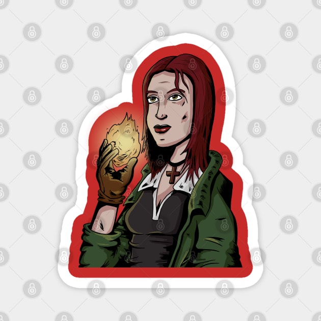 Liz Sherman Magnet by Black Snow Comics