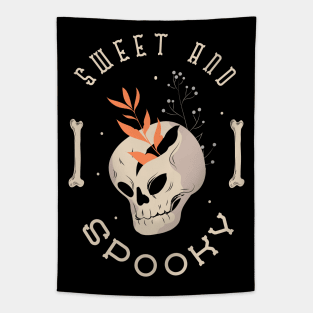 Sweet And Spooky Halloween Skull Tapestry