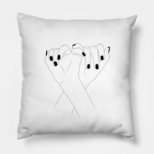 pinky promise Pillow