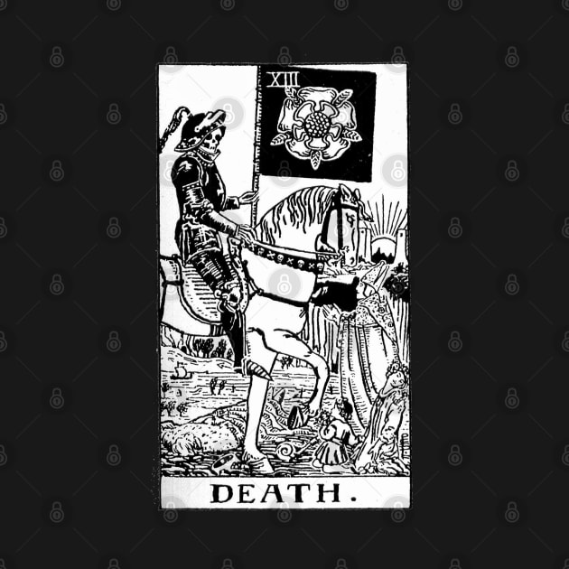 DEATH Tarot Card vintage retro illustration by AltrusianGrace