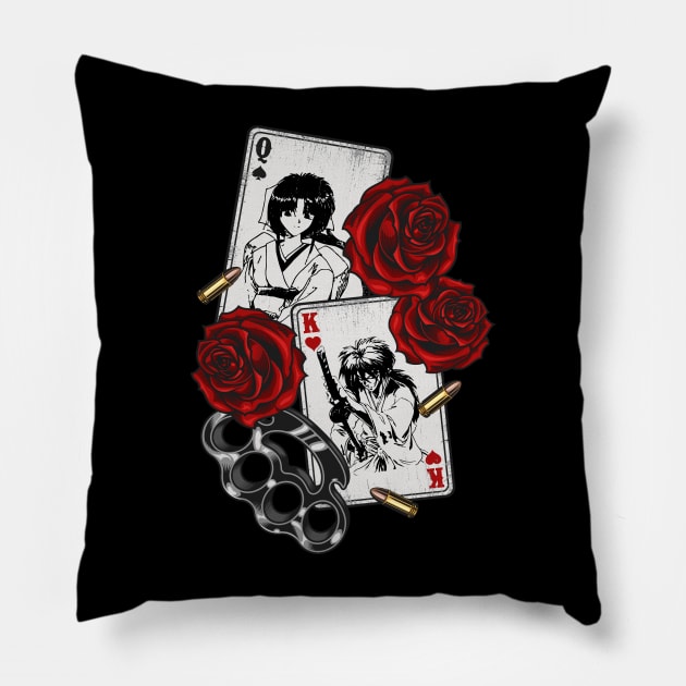 Kenshin Himura and Kaoru Kamiya Pillow by AssoDesign