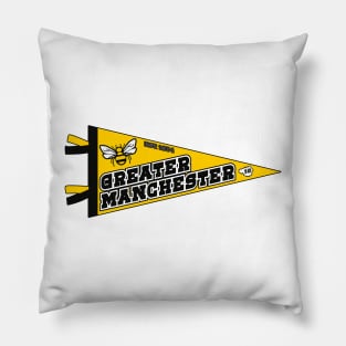 Greater Manchester Sports Varsity Pennant 1974 bee Pillow