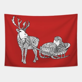 Santa's Sleigh Tapestry