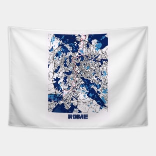 Rome - Italy MilkTea City Map Tapestry