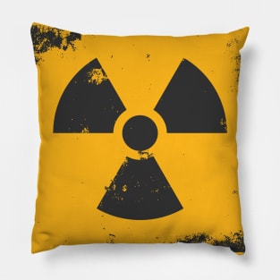 Nuclear Radiation Hazard Symbol Pillow