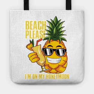 2 Beach Please I'm On My Honey Moon Tote