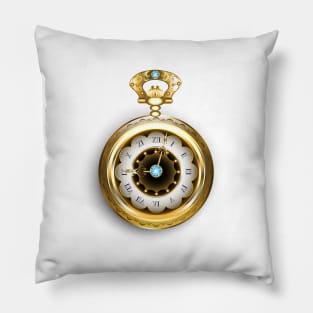 Steampunk pocket watch Pillow