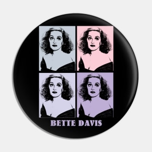 Bette Davis 1980s Pop Art Pin