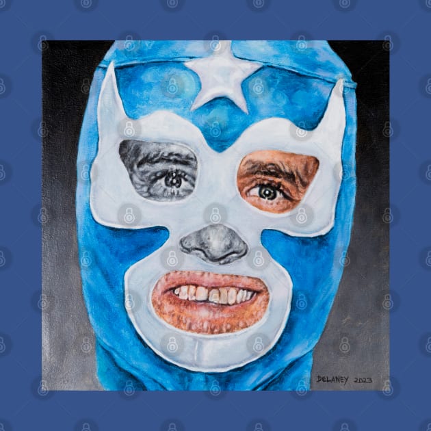 Hunter: Wrestling Mask Portrait by Hello1964