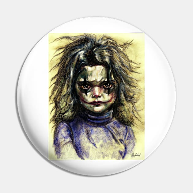 Joker girl Pin by Artofokan