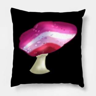 Lesbian LGBTQ Pride Flag Mushroom Pillow