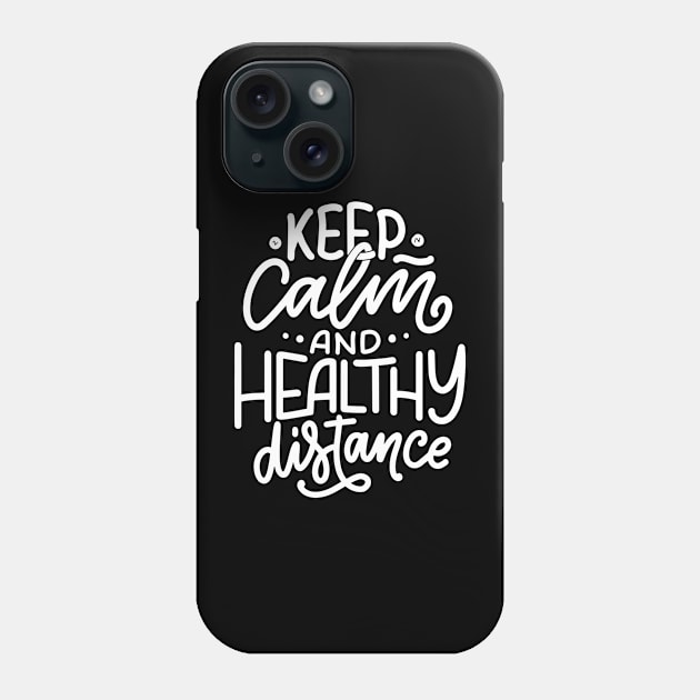 Covid, coronavirus, distance masks, quarantine, quarantined, social distancing, selfisolation, distancing keep distance Phone Case by crocozen