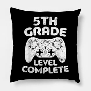 5Th Grade Level Complete Video Gamer Graduation Pillow