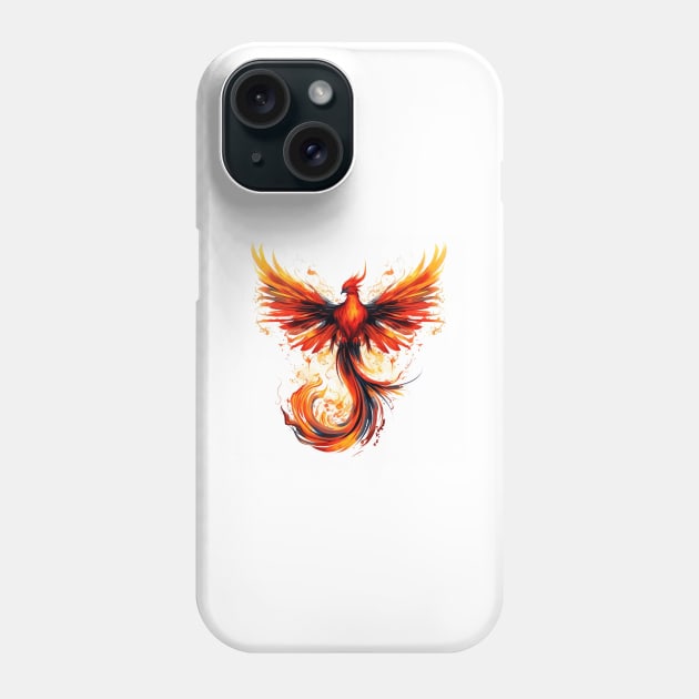 Phoenix on Fire 1 Phone Case by AstroRisq