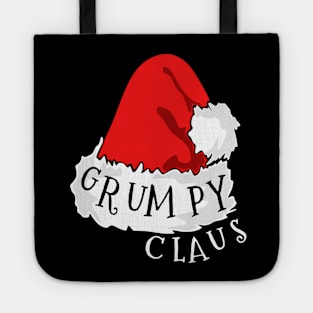 Grumpy Claus Santa Hat Christmas Matching Family Pajama Tote