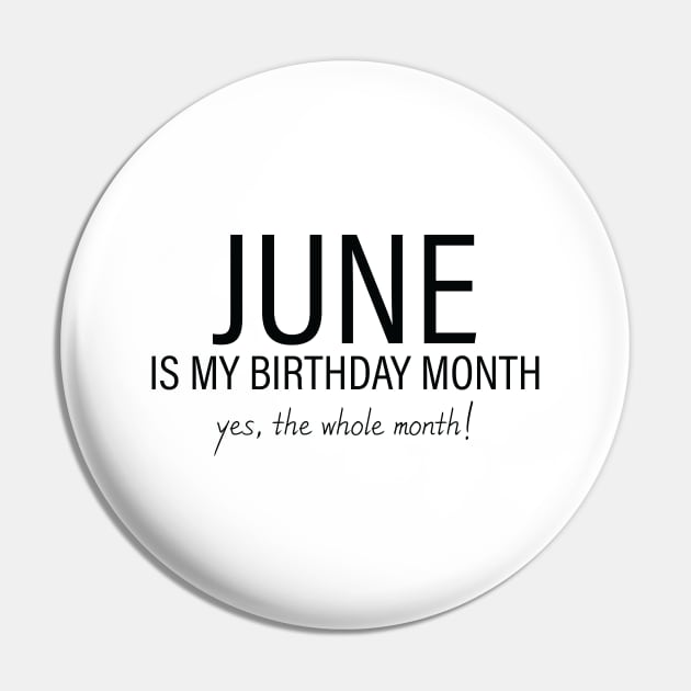 June My Birthday Month, June Birthday Shirt, Birthday Gift Unisex, Gemini and Cancer Birthday, Girl and Boy Gift, June Lady and Gentleman Gift, Women and Men Gift Pin by Inspirit Designs