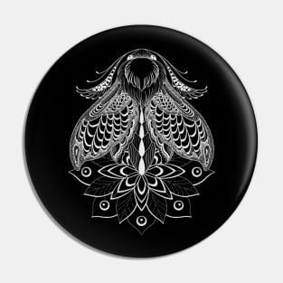 Moth mandala Pin