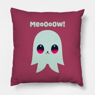 MeoOoOw! || Kawaii Ghost || Halloween Cat Ghost Pillow