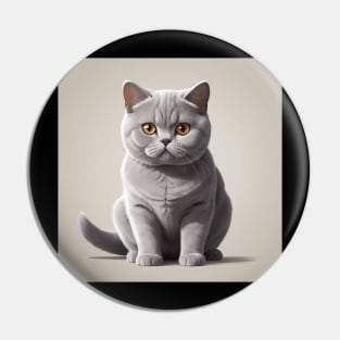 BRITISH SHORTHAIR CAT Pin