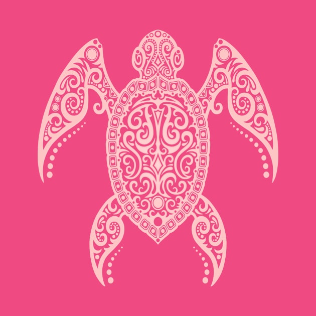 Intricate Pink Sea Turtle by jeffbartels