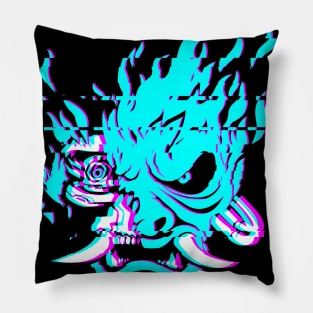 Cyberpunk 2077 Samurai Glitch Effect Pillow