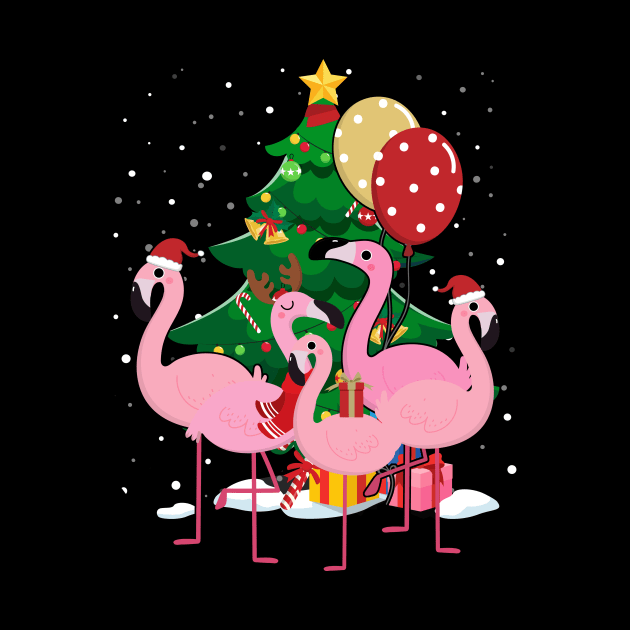 Flamingo Christmas Tree by maximel19722