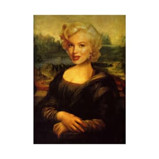 Mona Lisa by Leonardo Da Vinci and Marylin Monroe T-Shirt