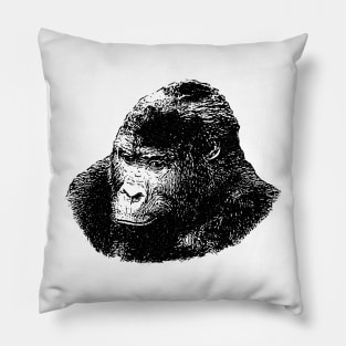 Gorilla portrait Pillow