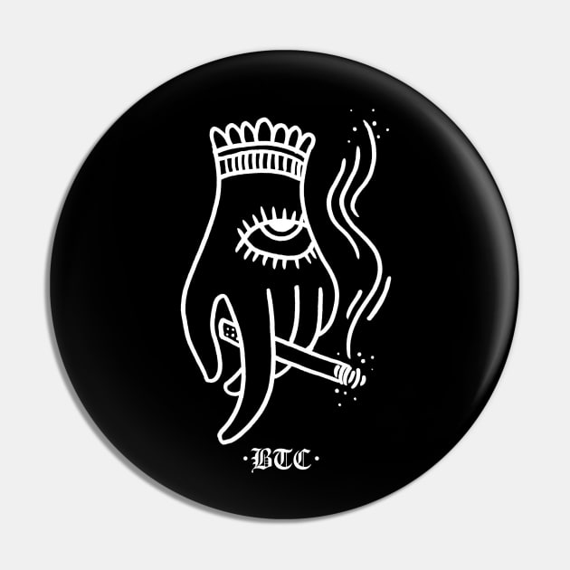 The All Smoking Eye Pin by btcillustration