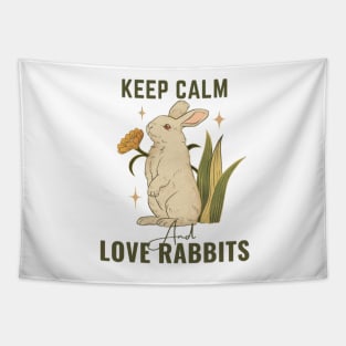 Love Rabbits Tapestry