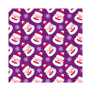 Purple Christmas Pattern T-Shirt