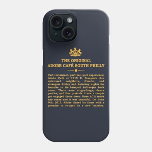 Real Historical Philadelphia - Rest in Power, Adobe Phone Case