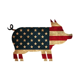 USA Independence Day - Pig 4th Of July Funny T-Shirt