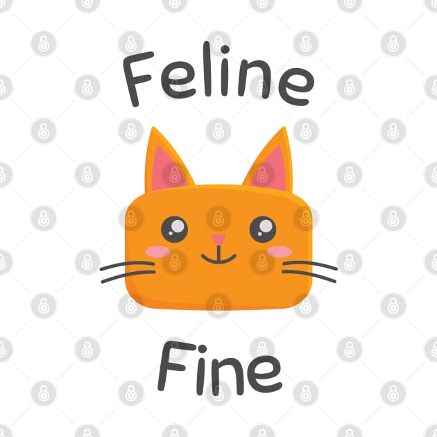 Feline Fine Kawaii Cat by StimpyStuff