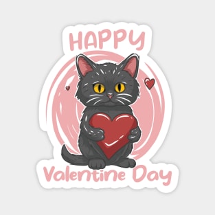 Cat Celebrate Valentine Day Magnet