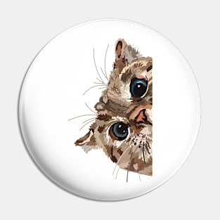 Peeking Cat Pin