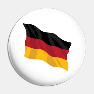 German Waving Flag Illustration Pin