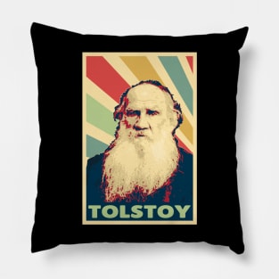 Leo Tolstoy Vintage Colors Pillow