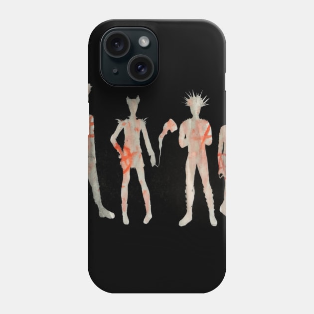 Punk Line-Up Phone Case by OliMcVey