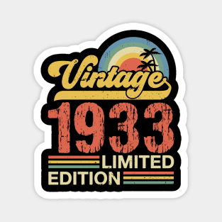 Retro vintage 1933 limited edition Magnet