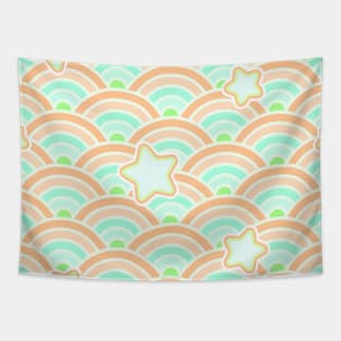 Kawaii Waves Tapestry