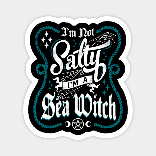 Salty Witch - Funny Goth Magnet by Nemons