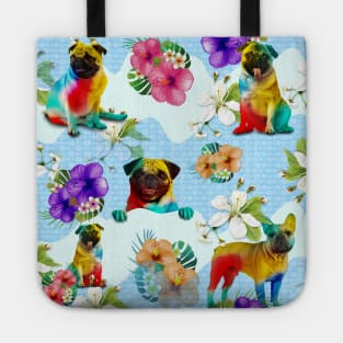 Pug dogs Tote