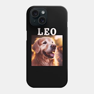 Leo, golden retriever puppy design for dog lovers Phone Case