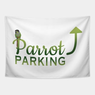 Parrot Parking - Green  Cheek Conure Tapestry