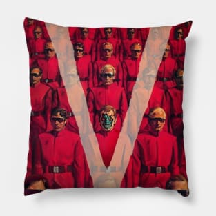 80s vintage alien visitors Pillow